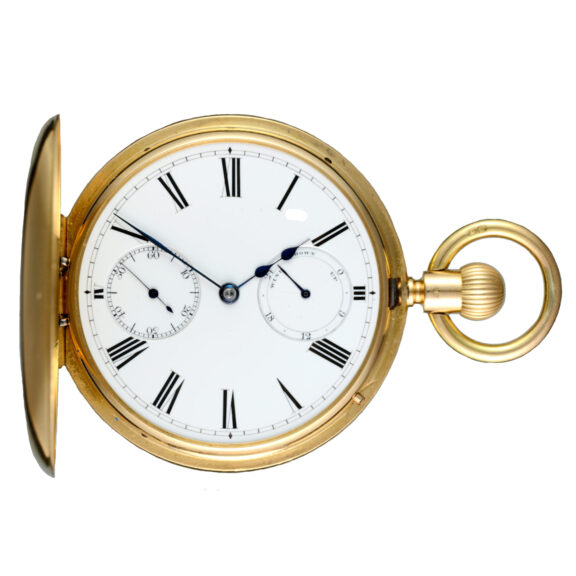Gold English keyless reverse fusee by Victor Kullberg Circa 1881 Gold English keyless reverse fusee by Victor Kullberg Circa 1881