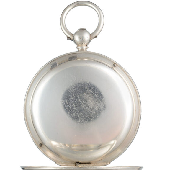 An silver English lever with Burdess patent winding Circa 1881 An silver English lever with Burdess patent winding Circa 1881