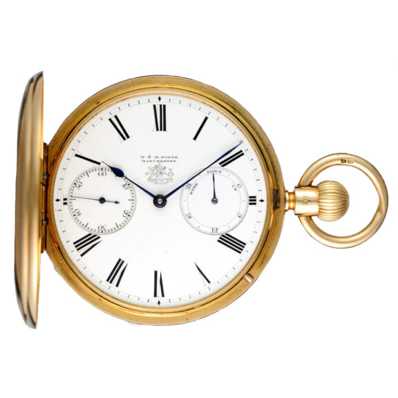 Gold freesprung keyless reverse fusee by Kullberg Circa 1882