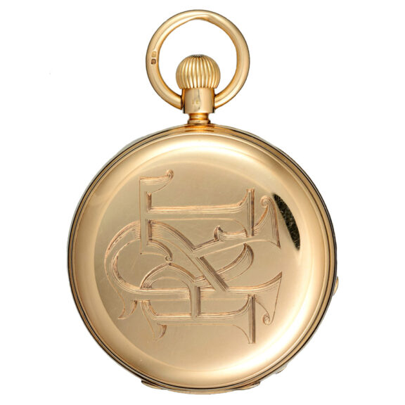 Gold freesprung keyless reverse fusee by Kullberg Circa 1882 Gold freesprung keyless reverse fusee by Kullberg Circa 1882