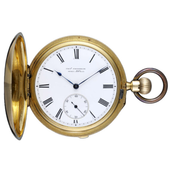 A gold English minute repeating lever by Frodsham Circa 1883