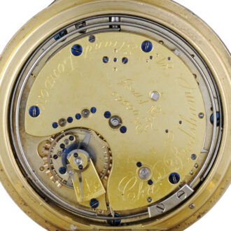 A gold English minute repeating lever by Frodsham Circa 1883