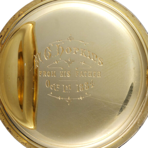 A gold English minute repeating lever by Frodsham Circa 1883 A gold English minute repeating lever by Frodsham Circa 1883