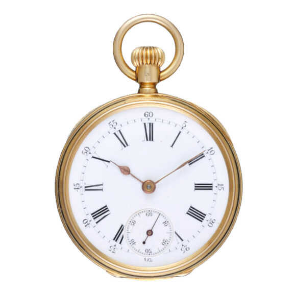 Gold Swiss lever by Patek Philippe with enamel portrait Circa 1883 Gold Swiss lever by Patek Philippe with enamel portrait Circa 1883
