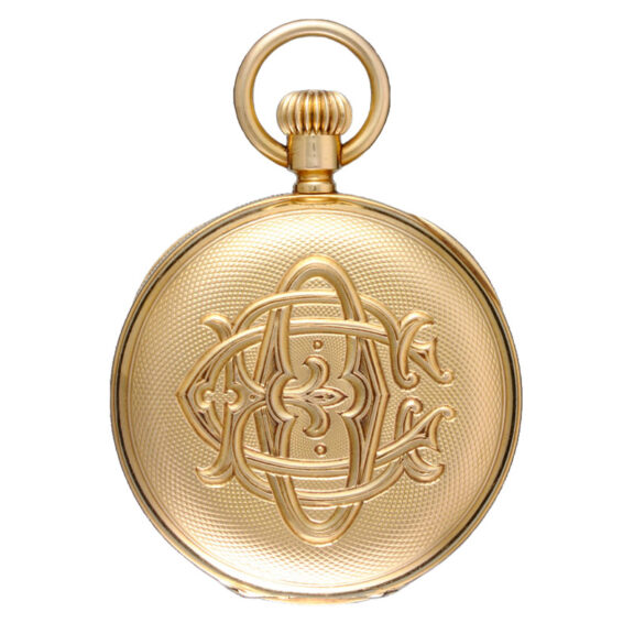 Gold Swiss lever by Patek Philippe with enamel portrait Circa 1883 Gold Swiss lever by Patek Philippe with enamel portrait Circa 1883
