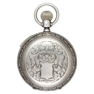 A silver quarter repeater with concealed erotic scene Circa 1885