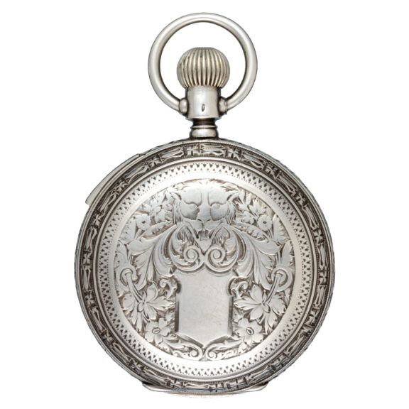 A silver quarter repeater with concealed erotic scene Circa 1885 A silver quarter repeater with concealed erotic scene Circa 1885