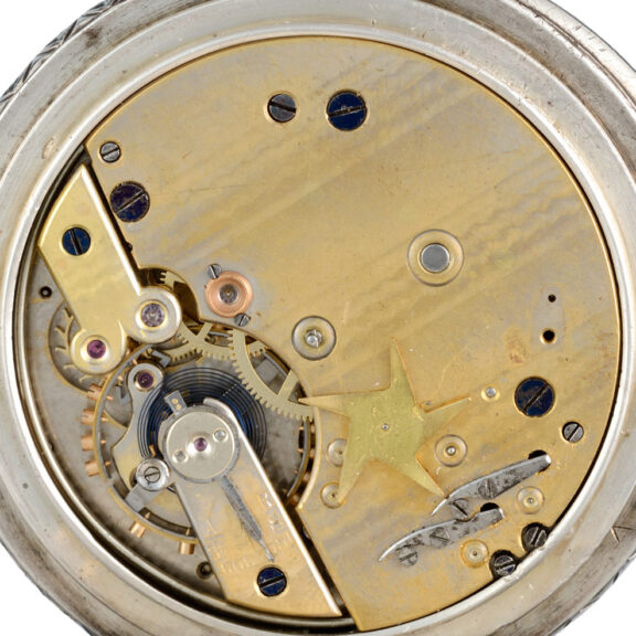 A silver quarter repeater with concealed erotic scene Circa 1885 A silver quarter repeater with concealed erotic scene Circa 1885