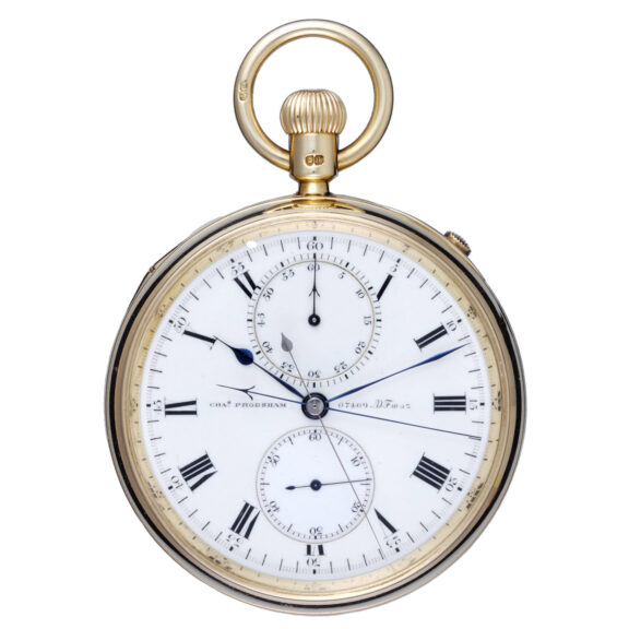 Gold English split seconds chronograph by Frodsham Circa 1887