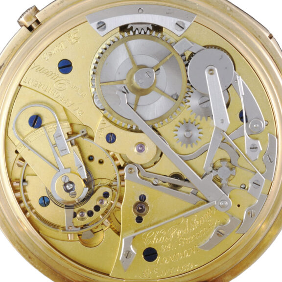 Gold English split seconds chronograph by Frodsham Circa 1887 Gold English split seconds chronograph by Frodsham Circa 1887