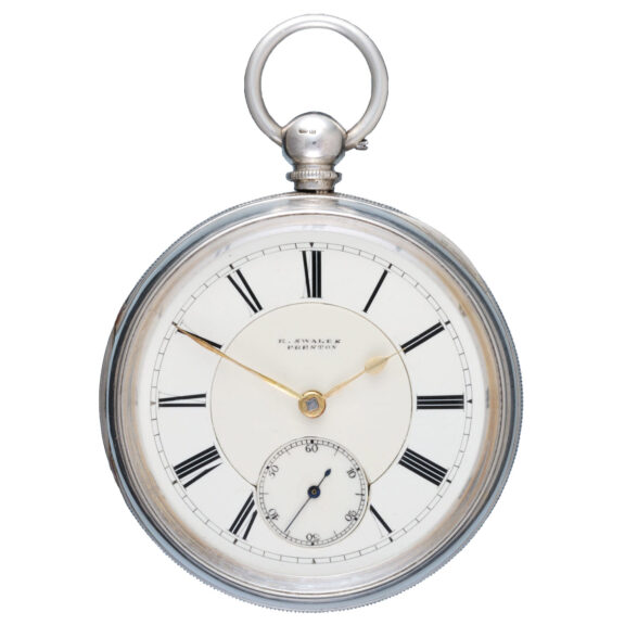 Rare Massey type 4 fusee lever in silver open face case Circa 1888