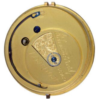 Large fusee lever with silver dial in silver open face case Circa 1889
