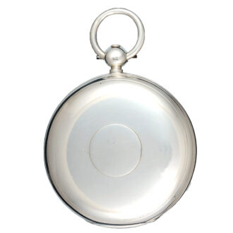 Rare English silver lever with jumping quarter seconds Circa 1889