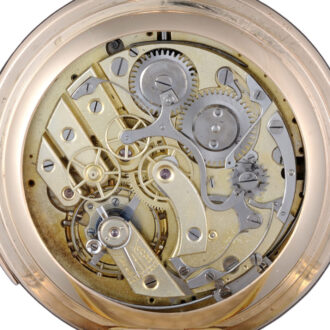 Swiss repeating chronograph with moon phases Circa 1890