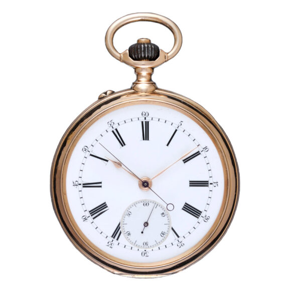 Swiss 18K gold independent centre seconds lever Circa 1890