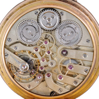 Swiss 18K gold independent centre seconds lever Circa 1890