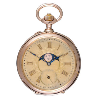 Swiss gold lever with double sided calendar Circa 1890 Swiss gold lever with double sided calendar Circa 1890