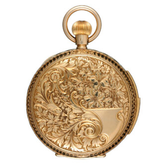 Gold Swiss minute repeater with concealed automaton Circa 1890