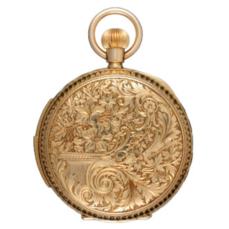 Gold Swiss minute repeater with concealed automaton Circa 1890