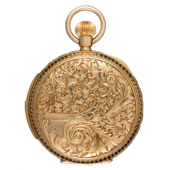 Gold Swiss minute repeater with concealed automaton Circa 1890 Gold Swiss minute repeater with concealed automaton Circa 1890