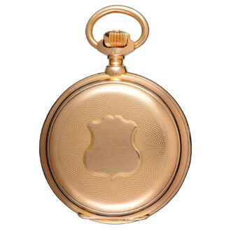 Gold chronometer in an engine turned full hunter case Circa 1890 