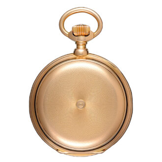 Gold chronometer in an engine turned full hunter case Circa 1890 