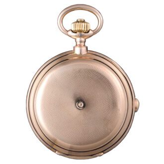 Grande sonnerie clockwatch in a gold full hunter case Circa 1890