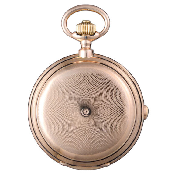 Grande sonnerie clockwatch in a gold full hunter case Circa 1890 Grande sonnerie clockwatch in a gold full hunter case Circa 1890