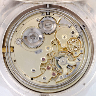 Square Swiss silver minute repeating lever watch Circa 1890