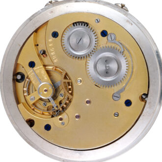 Swiss lever with moonphase calendar in glass ball clock Circa 1890