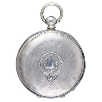 Silver English centre seconds fusee lever pocket watch Circa 1890 Silver English centre seconds fusee lever pocket watch Circa 1890