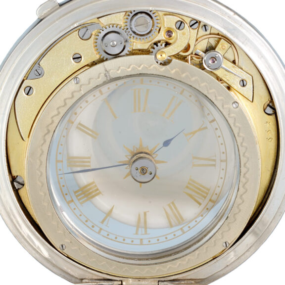 A Swiss mystery watch in a silver double sided case Circa 1890 A Swiss mystery watch in a silver double sided case Circa 1890