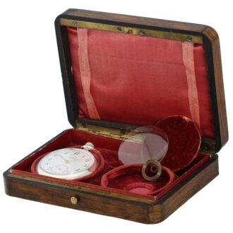 Swiss lever by Nardin with rosewood presentation case Circa 1890 Swiss lever by Nardin with rosewood presentation case Circa 1890