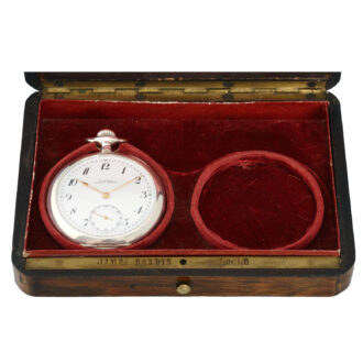 Swiss lever by Nardin with rosewood presentation case Circa 1890 Swiss lever by Nardin with rosewood presentation case Circa 1890