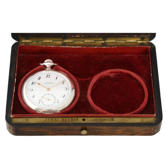 Swiss lever by Nardin with rosewood presentation case Circa 1890 Swiss lever by Nardin with rosewood presentation case Circa 1890