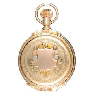 American lever in three colour gold full hunter case Circa 1890