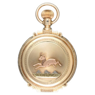 American lever in a three colour gold full hunter case Circa 1890