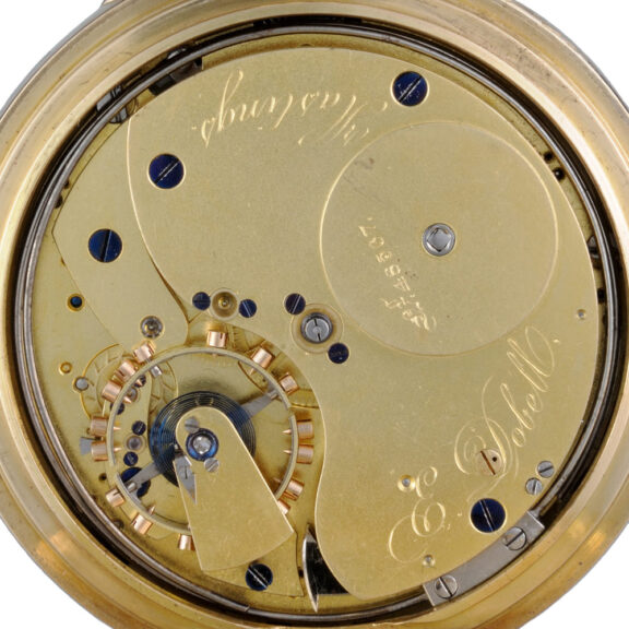 A fine minute repeating lever in a gold full hunter case Circa 1891 A fine minute repeating lever in a gold full hunter case Circa 1891