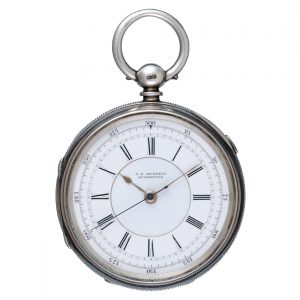 English centre seconds lever in a silver open face case Circa 1891