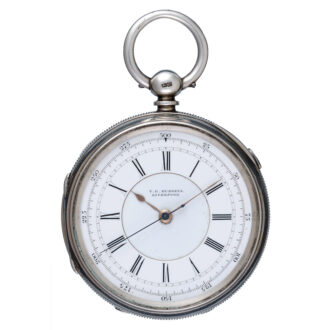 English centre seconds lever in a silver open face case Circa 1891