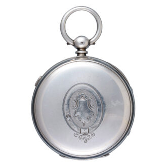 English centre seconds lever in a silver open face case Circa 1891