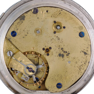 English centre seconds lever in a silver open face case Circa 1891