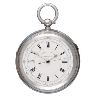 English centre seconds lever in a silver open face case Circa 1892