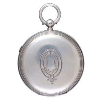 English centre seconds lever in a silver open face case Circa 1892