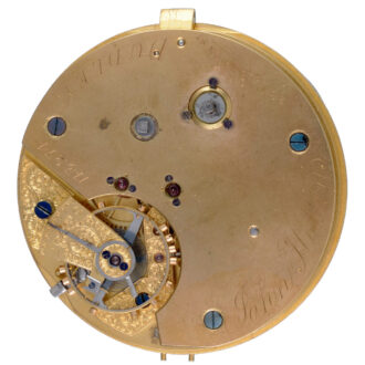 English centre seconds lever in a silver open face case Circa 1892