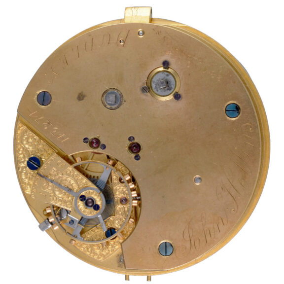 English centre seconds lever in a silver open face case Circa 1892 English centre seconds lever in a silver open face case Circa 1892