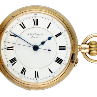 English centre seconds lever in a gold half hunter case Circa 1893