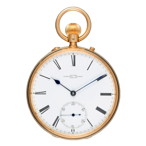 Gold English keyless fusee chronometer pocket watch Circa 1895 Gold English keyless fusee chronometer pocket watch Circa 1895