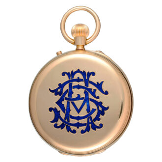 Gold English keyless fusee chronometer pocket watch Circa 1895 Gold English keyless fusee chronometer pocket watch Circa 1895
