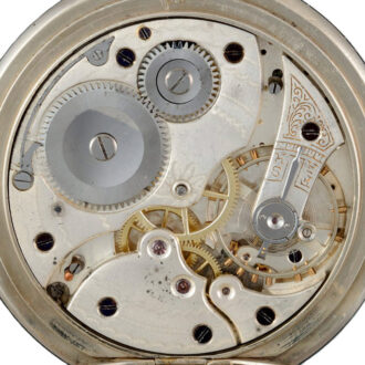 Swiss lever pocket watch with a twenty four hour dial Circa 1895